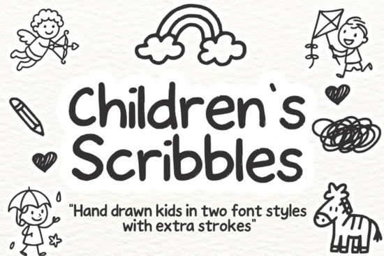Children’s Scribbles Font